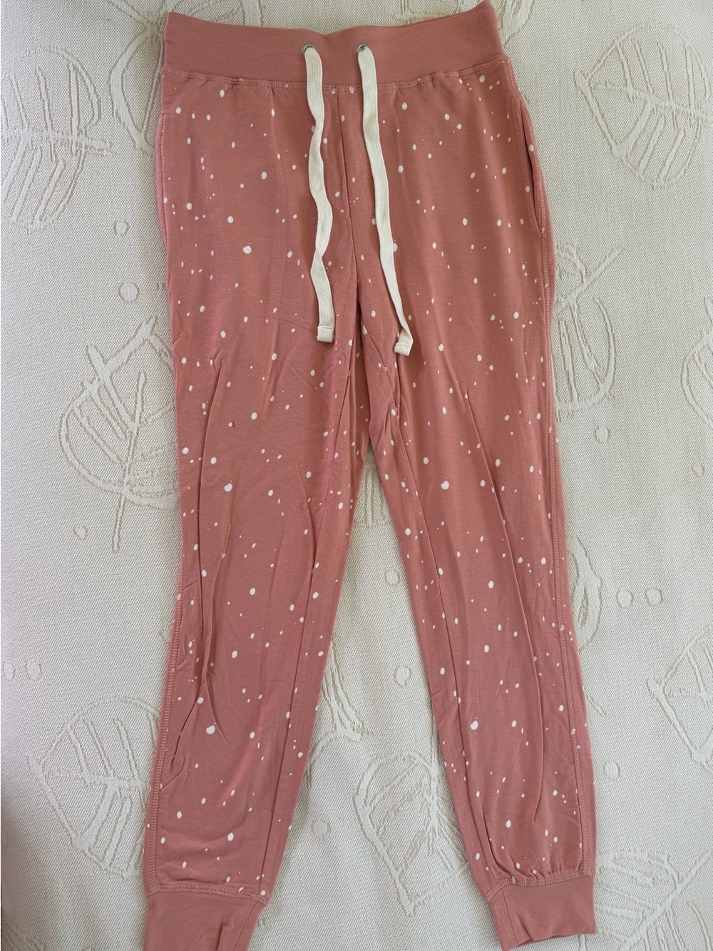 Thread & Supply Dusty Pink Speckled Drawstring Joggers